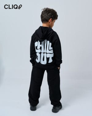 Kids Chill Out Hoodie - Black