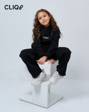 Kids Loose Fit Hoodie - Black