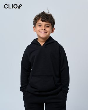 Kids Regular Fit Hoodie - Black