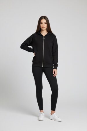 Full-zip Hoodie - Black